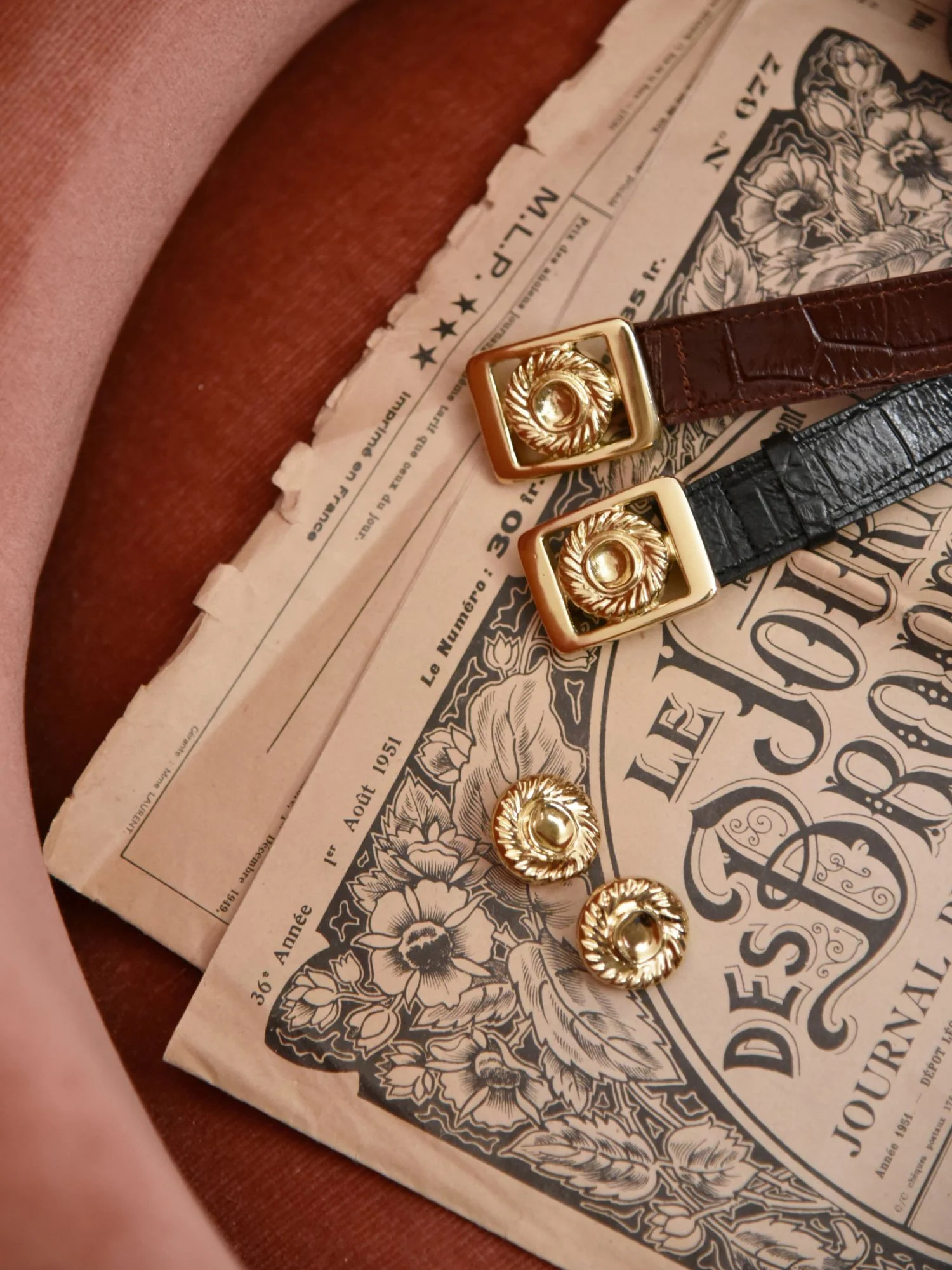 BOUCLES D'OREILLES JULIETTE LOUISE DAMAS X FAUVETTE PARIS - Image 13