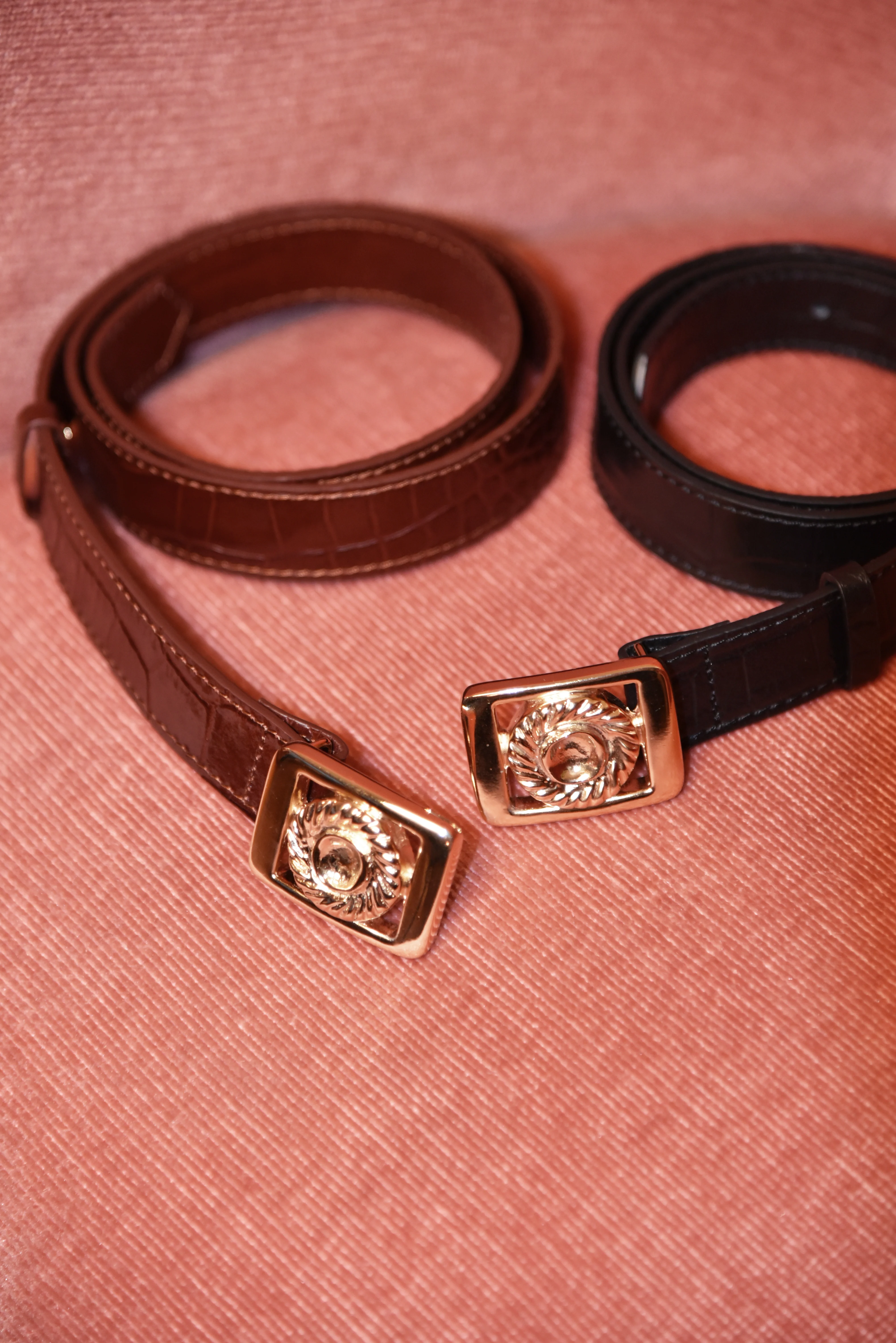 CEINTURE JULIETTE CROCO CHOCOLAT - Image 4