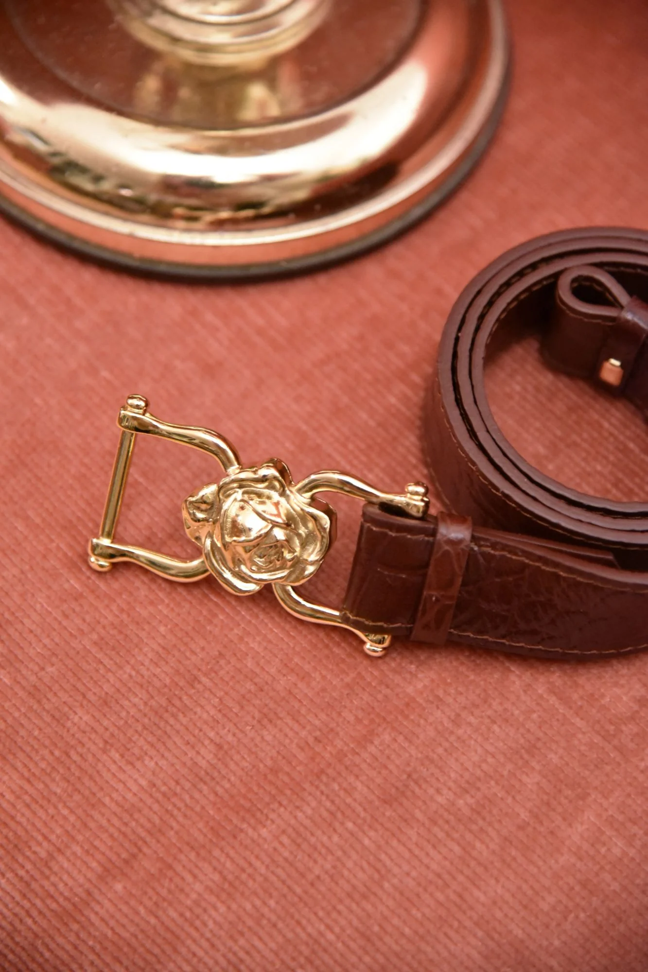 CEINTURE ROSIE CROCO CHOCOLAT - Image 3