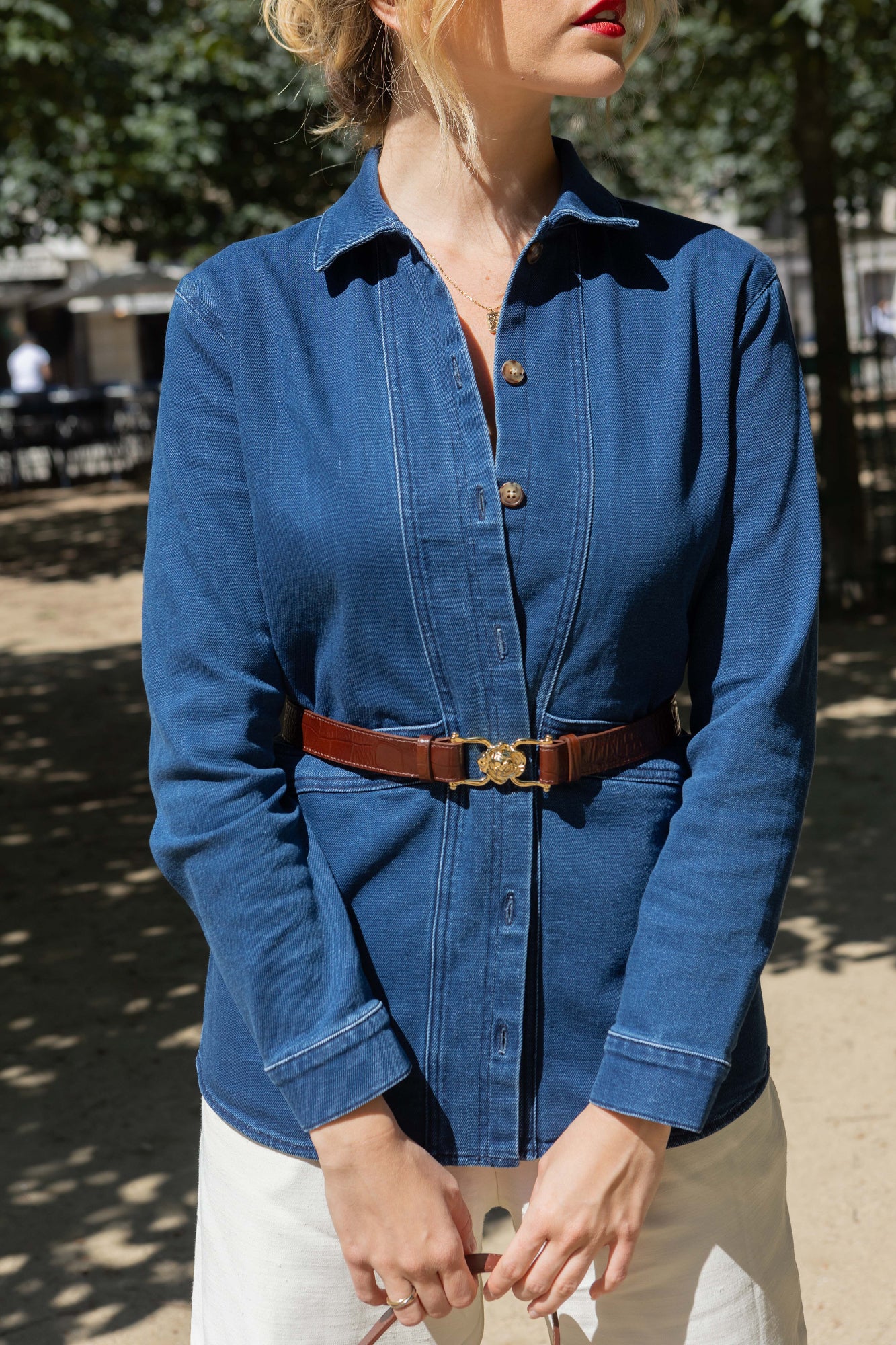 CEINTURE ROSIE CROCO CHOCOLAT - Image 5
