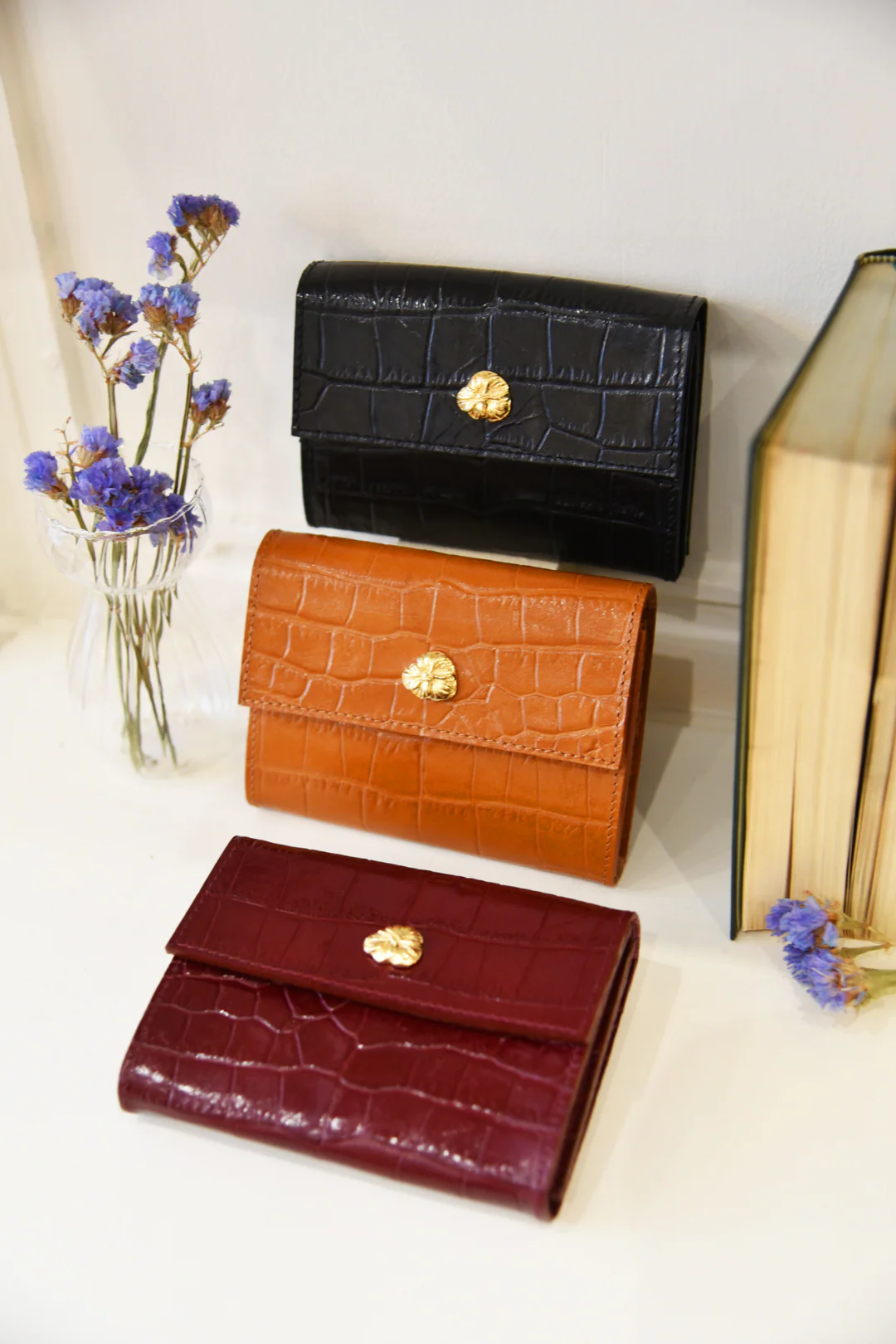 PORTEFEUILLE ADÈLE CROCO GOLD - Image 3
