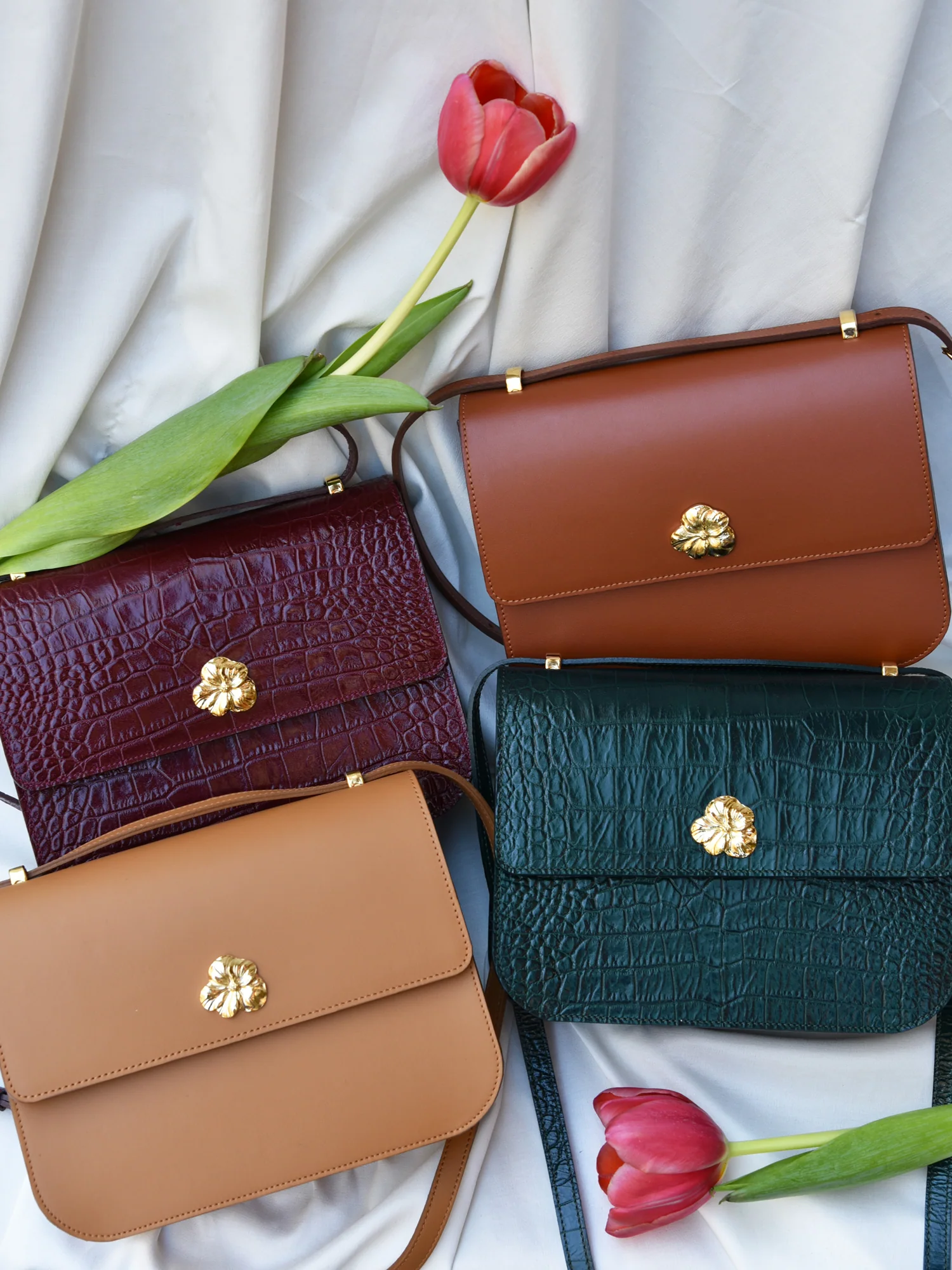 SAC ADÈLE CROCO BORDEAUX - Image 8