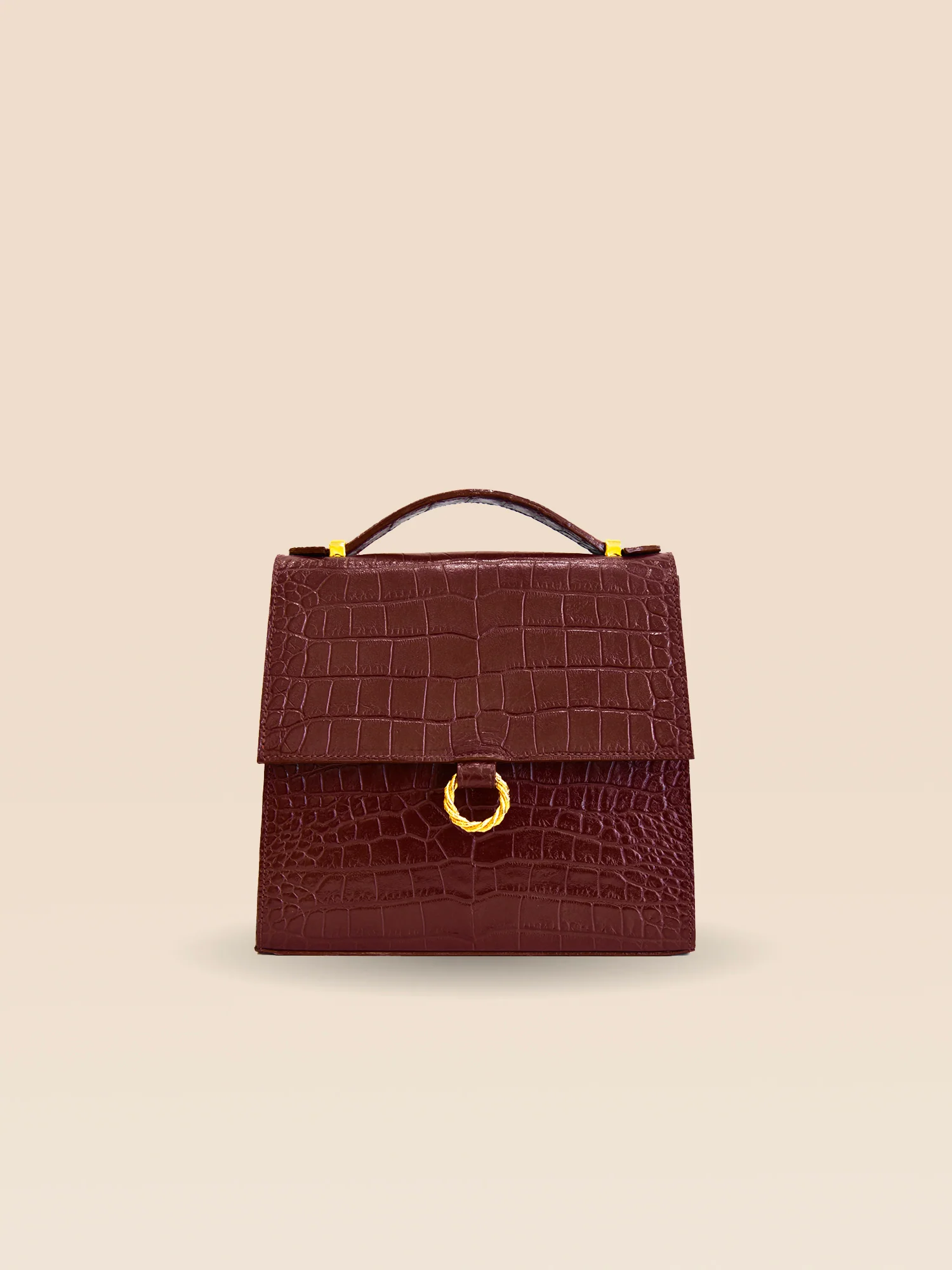 SAC JOSÉPHINE CROCO CHOCOLAT